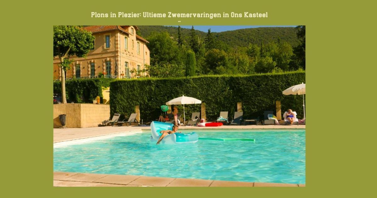 מונברון-לה-בה Chateau Des Gipieres Bij De Mont Ventoux מראה חיצוני תמונה